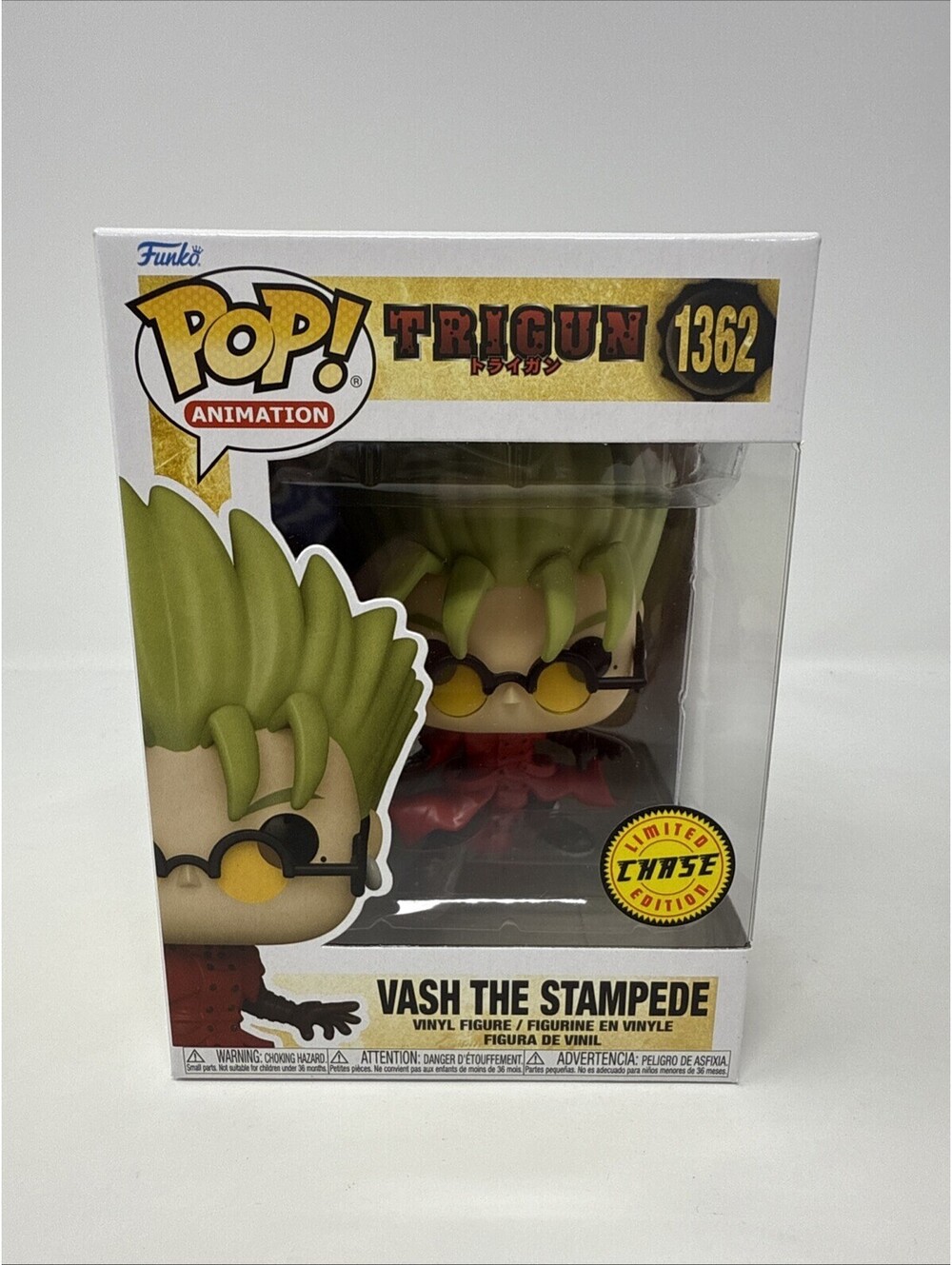 Funko Pop! Vinyl: Trigun - Vash the Stampede (Chase) #1362 With Protector